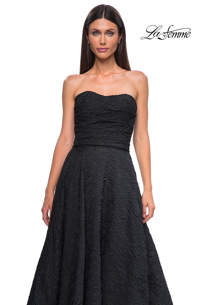 La Femme Dress 32893 - Black