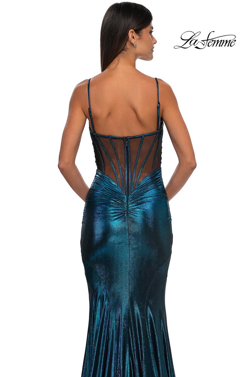 La Femme Dress 32897 - Dark Teal
