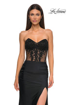 La Femme Dress 32912 - Black