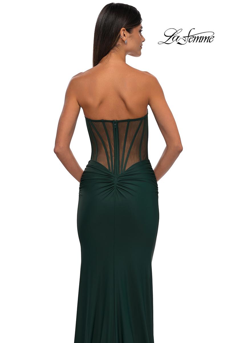 La Femme Dress 32912 - Dark Emerald