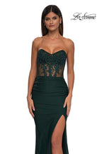 La Femme Dress 32912 - Dark Emerald