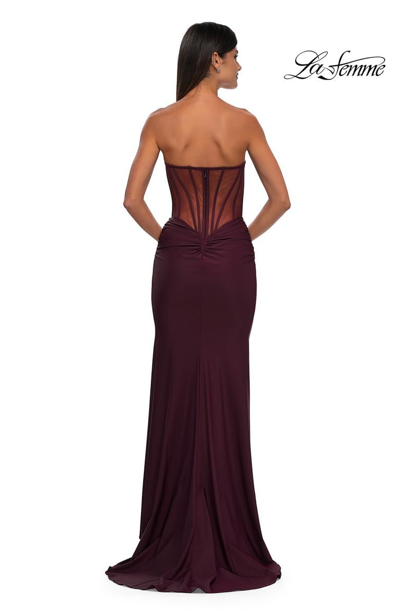La Femme Dress 32912 - Dark Wine