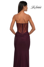 La Femme Dress 32912 - Dark Wine