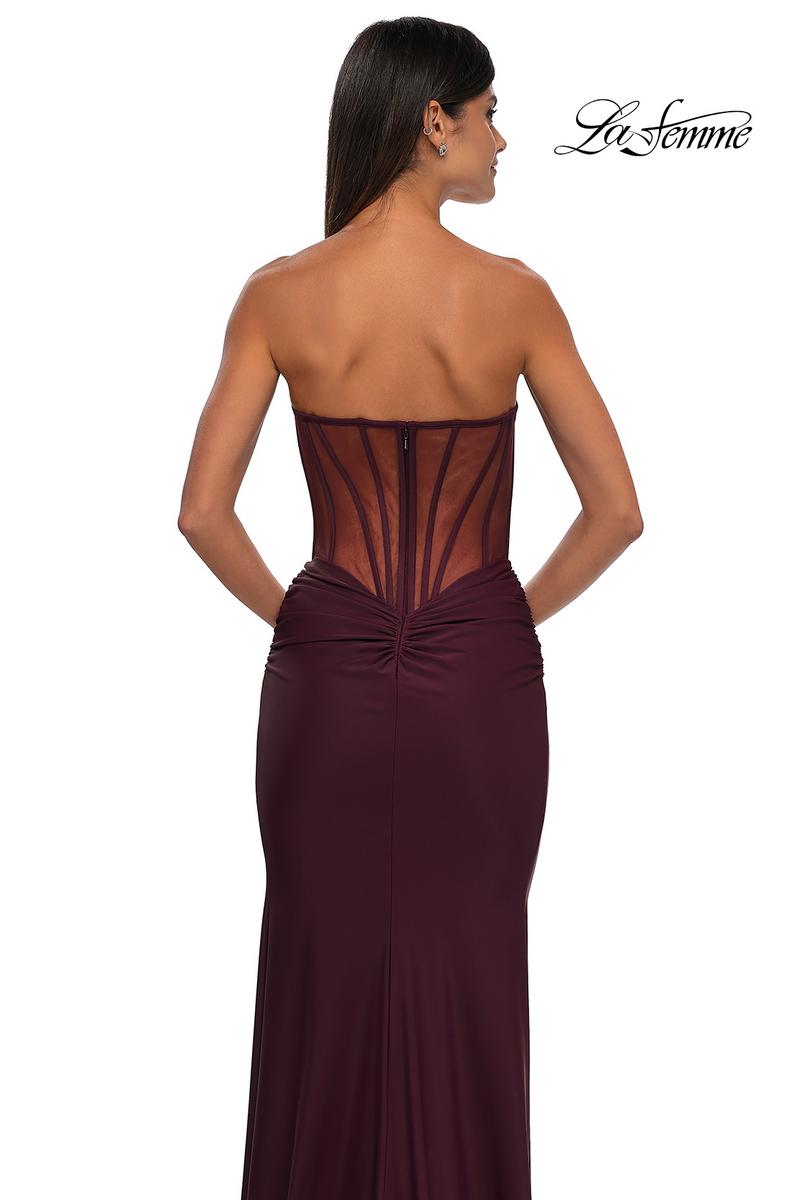 La Femme Dress 32912 - Dark Wine