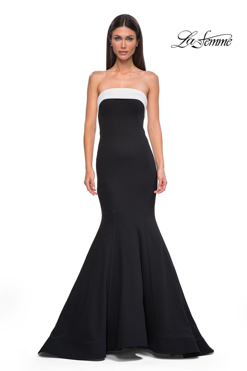 La Femme Dress 32914 - Black