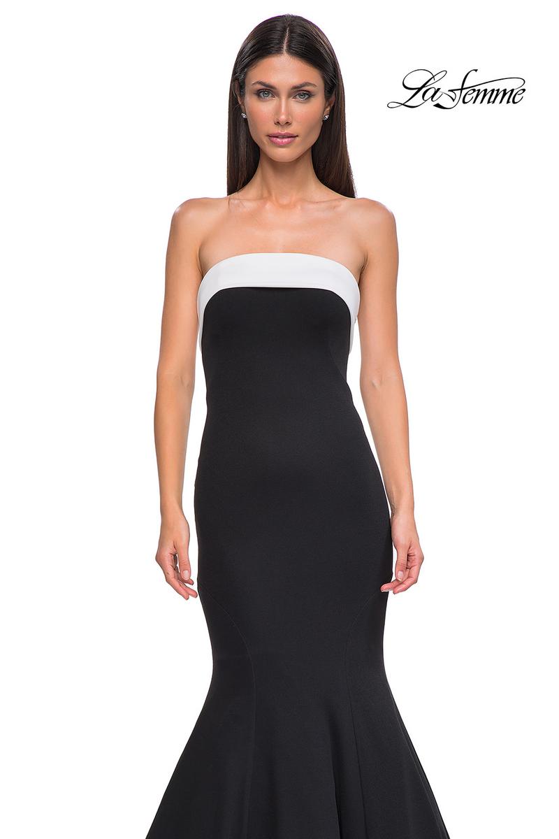 La Femme Dress 32914 - Black