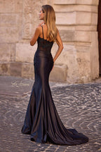 La Femme Dress 32916 - Black