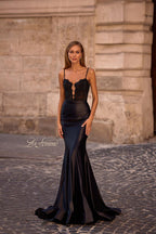 La Femme Dress 32916 - Black