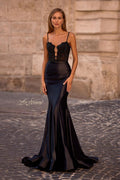 La Femme Dress 32916 - Black