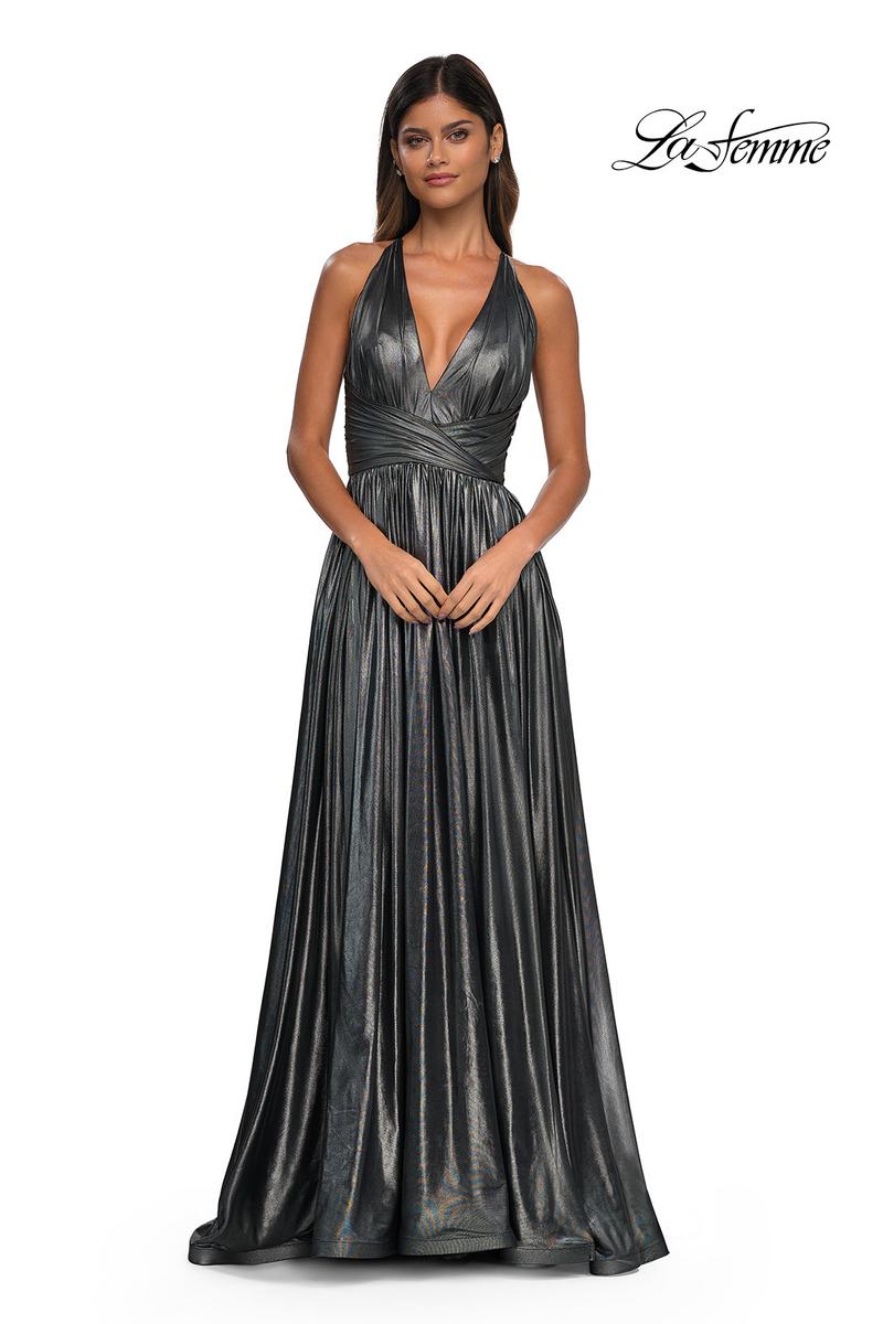 La Femme Dress 32917 - Gunmetal