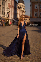 La Femme Dress 32917 - Indigo