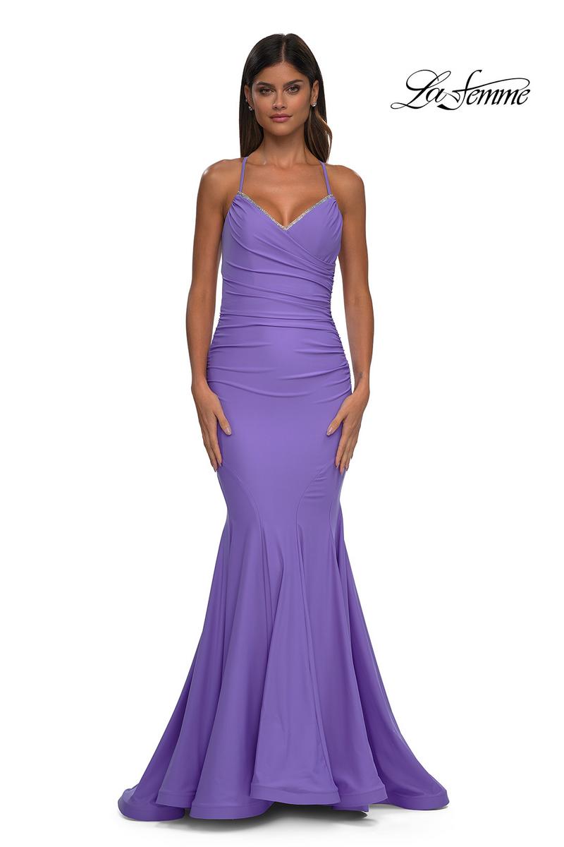 La Femme Dress 32918 - Periwinkle