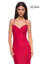 La Femme Dress 32918 - Red