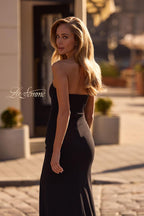 La Femme Dress 32919 - Black