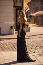 La Femme Dress 32919 - Black