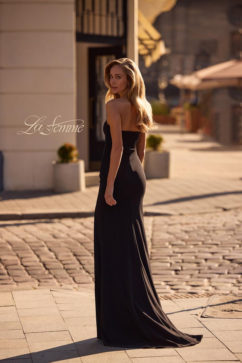 La Femme Dress 32919 - Black