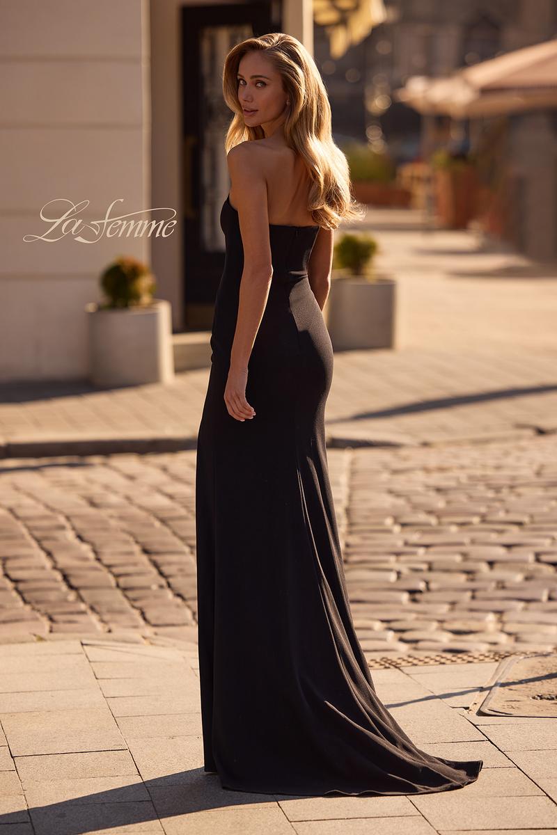 La Femme Dress 32919 - Black