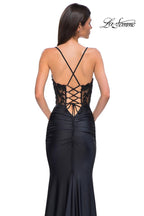 La Femme Dress 32920 - Black