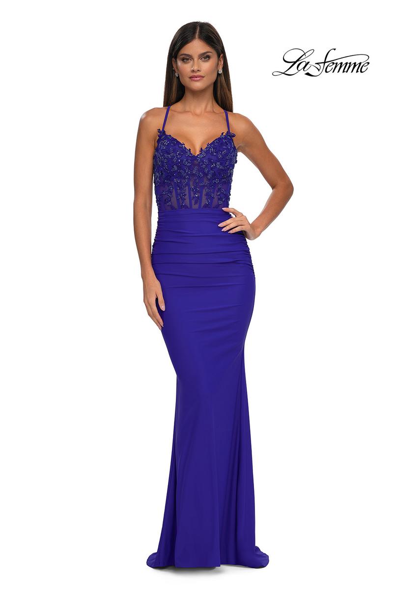 La Femme Dress 32920 - Royal Blue