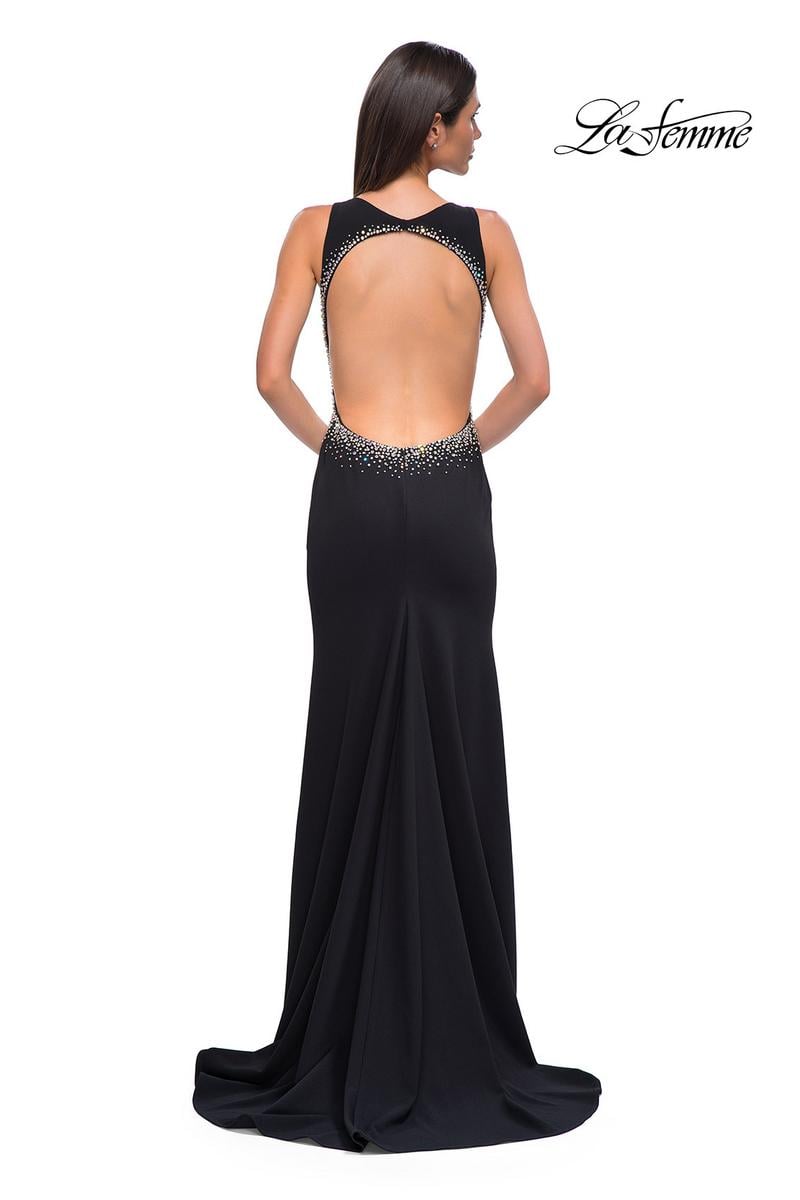 La Femme Dress 32922 - Black