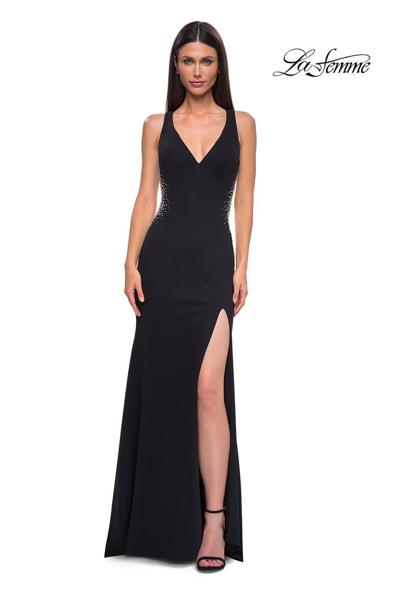 La Femme Dress 32922 - Black