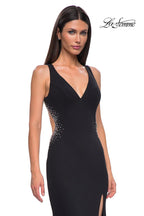 La Femme Dress 32922 - Black
