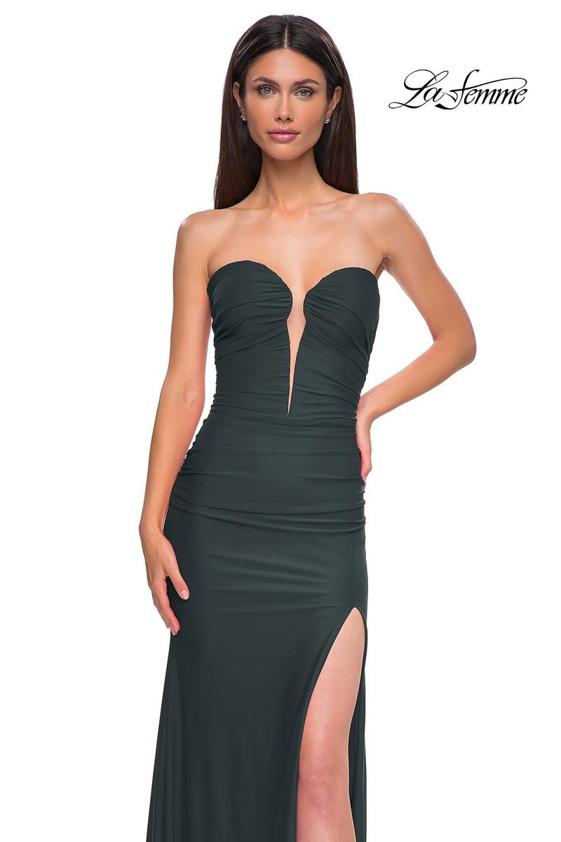 La Femme Dress 32923 - Dark Emerald