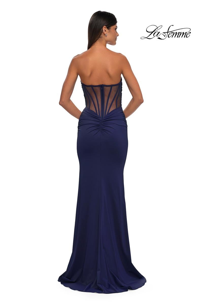 La Femme Dress 32923 - Navy
