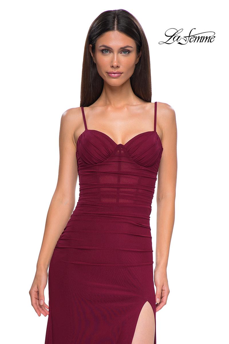 La Femme Dress 32925 - Dark Berry