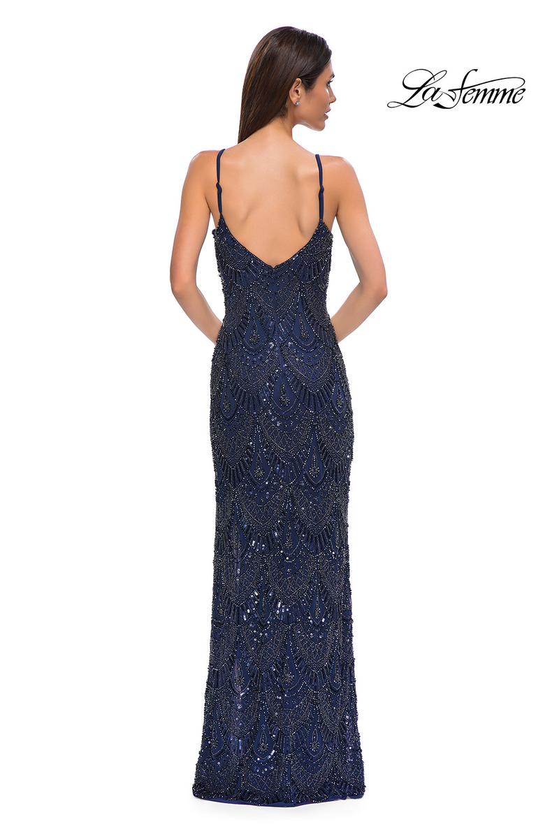 La Femme Dress 32928 - Navy