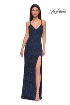 La Femme Dress 32928 - Navy