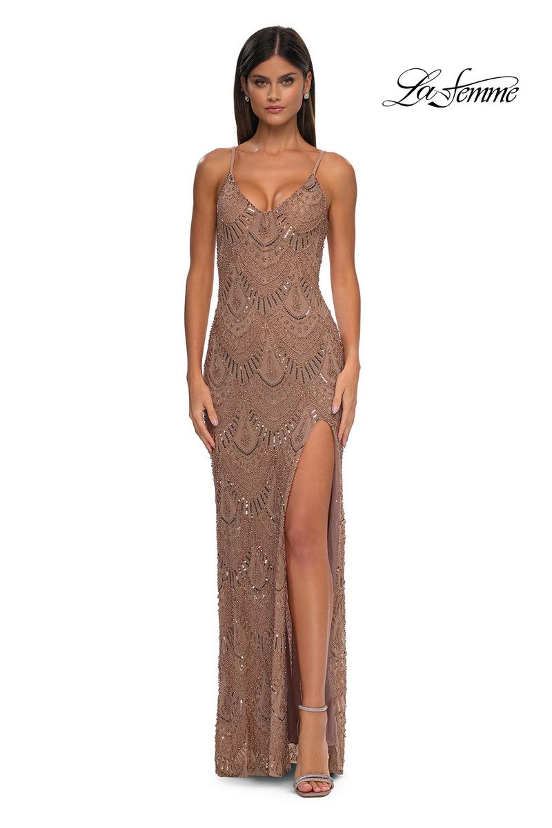 La Femme Dress 32928 - Rose Gold
