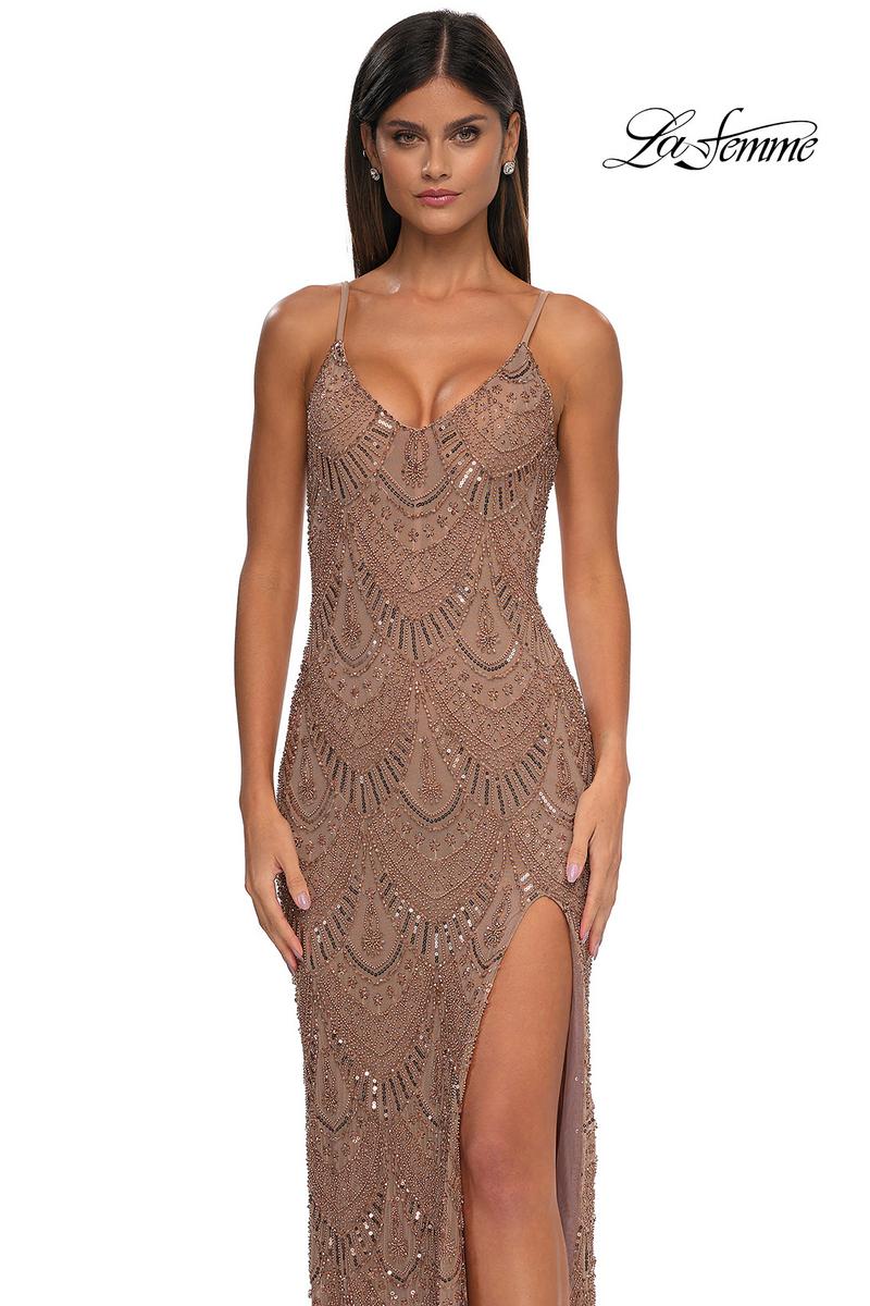 La Femme Dress 32928 - Rose Gold