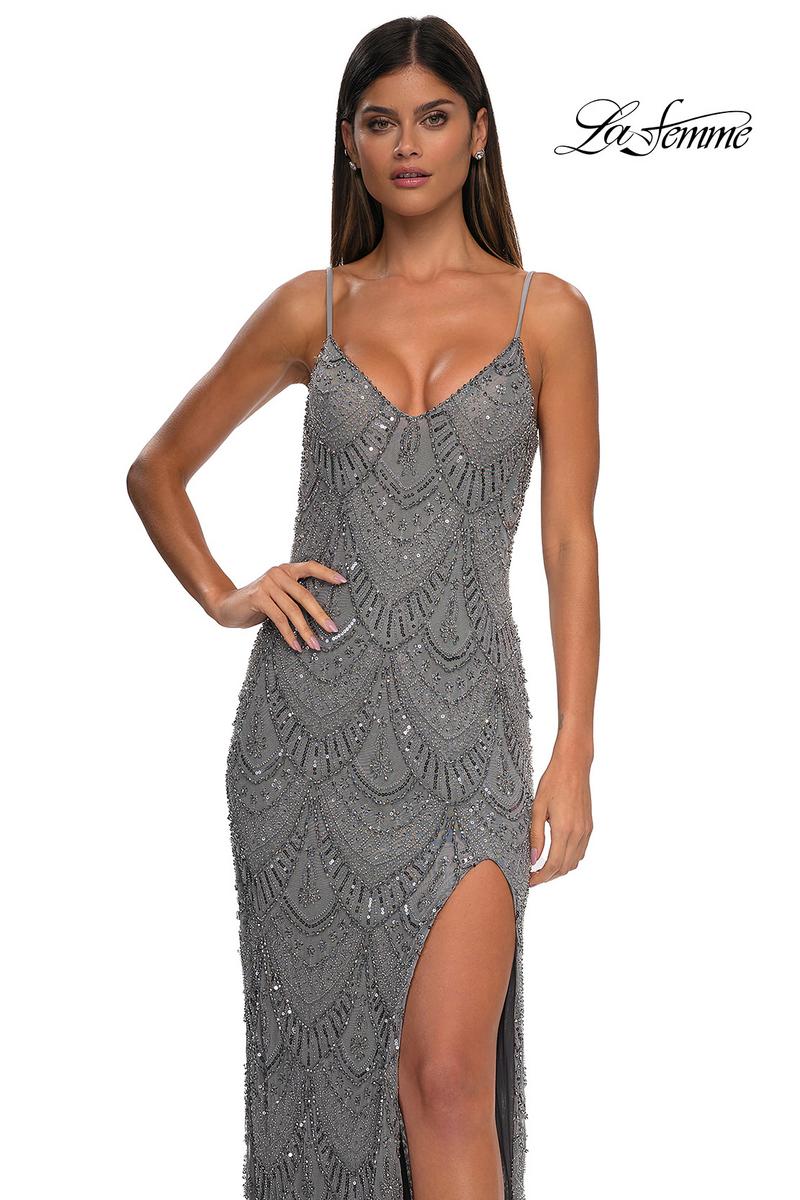 La Femme Dress 32928 - Silver