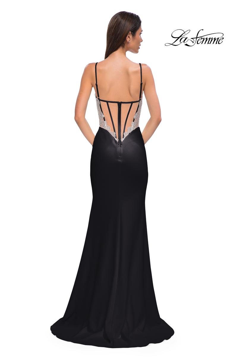 La Femme Dress 32930 - Black