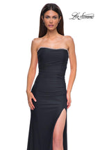 La Femme Dress 32931 - Black