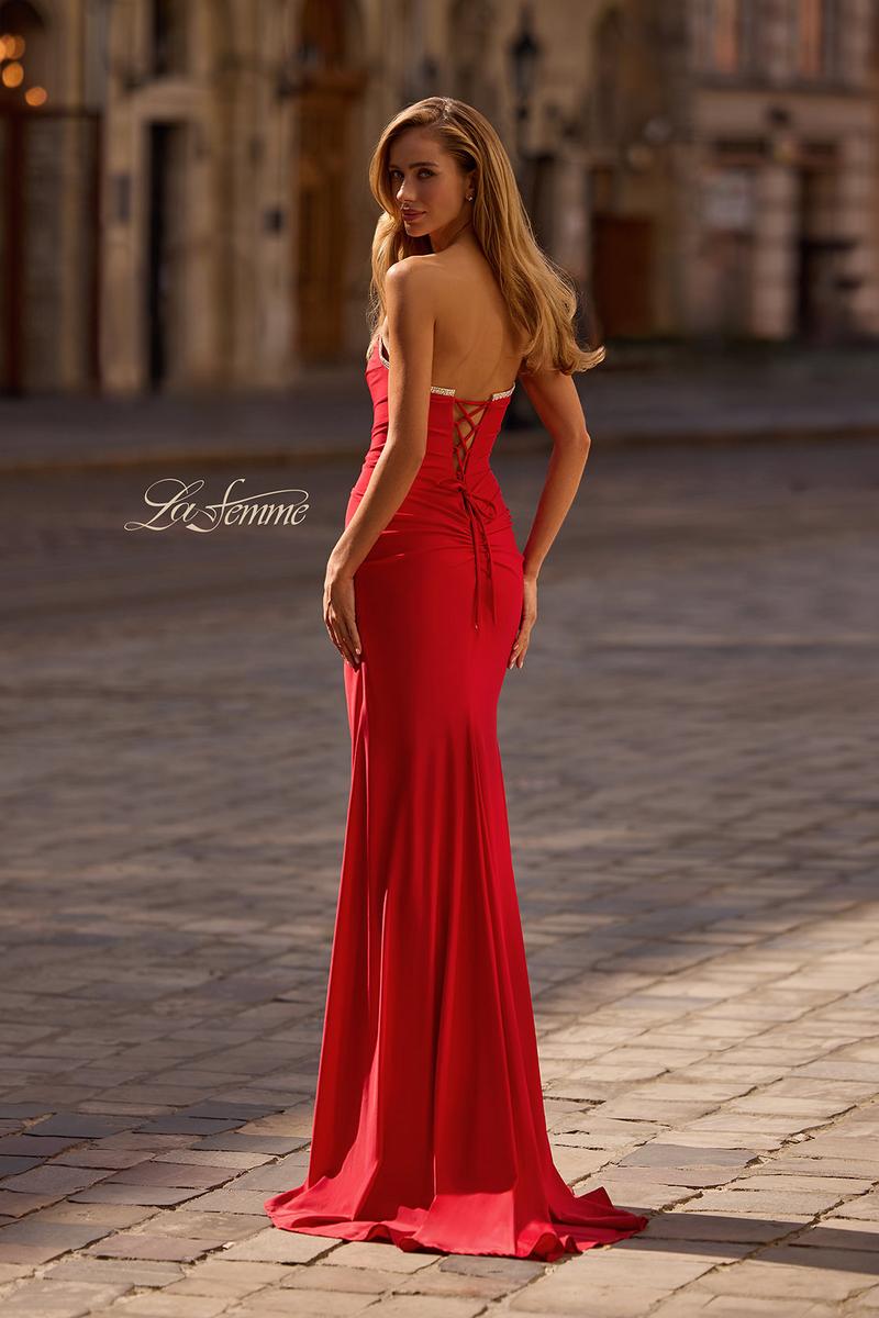 La Femme Dress 32931 - Red