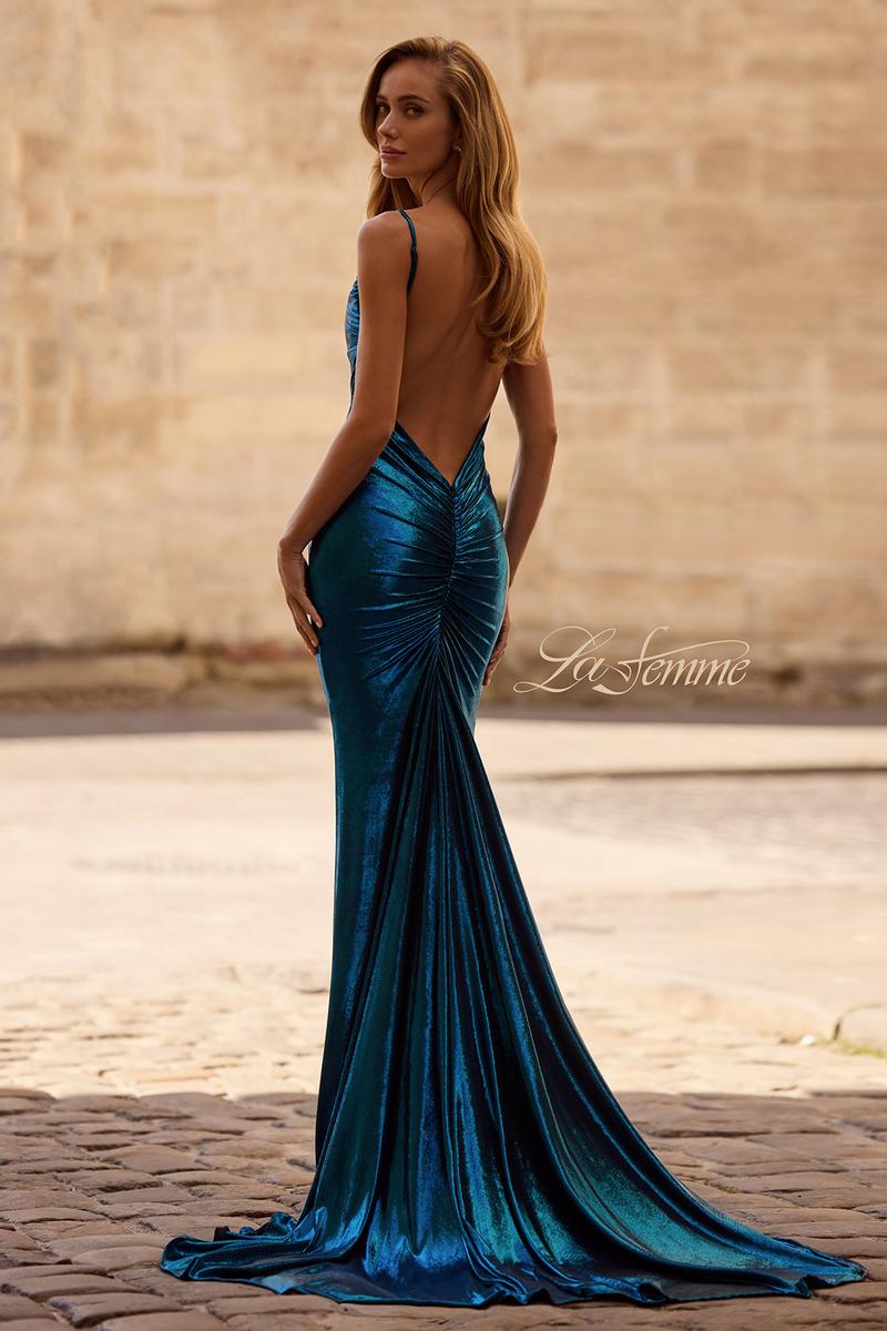 La Femme Dress 32932 - Dark Teal