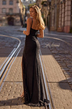 La Femme Dress 32933 - Black