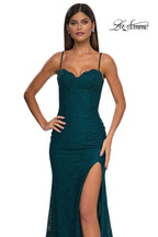 La Femme Dress 32933 - Dark Teal