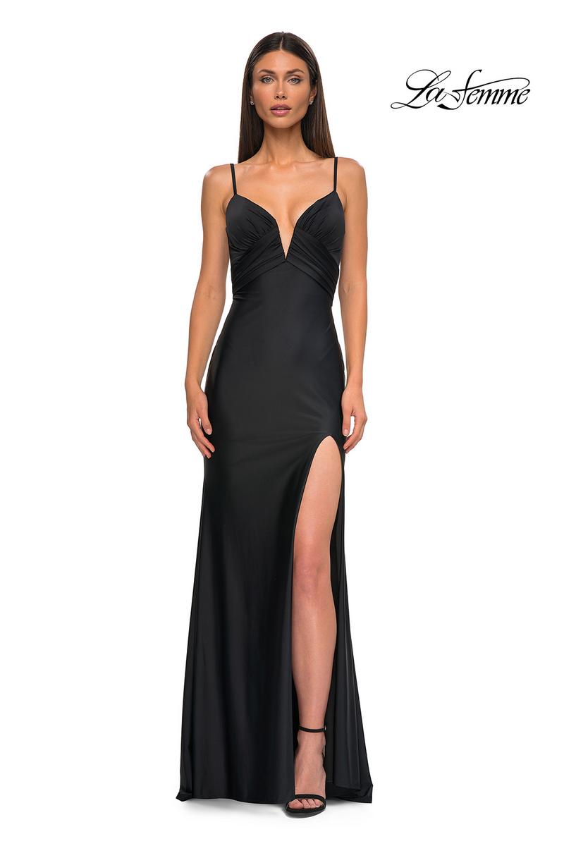 La Femme Dress 32938 - Black