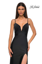 La Femme Dress 32938 - Black