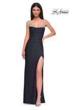 La Femme Dress 32939 - Black