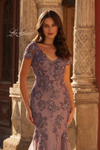 La Femme Evening Dress 32940 - Orchid