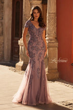 La Femme Evening Dress 32940 - Orchid