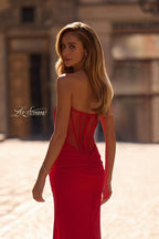 La Femme Dress 32941 - Red