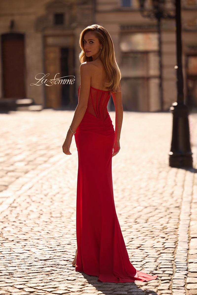 La Femme Dress 32941 - Red