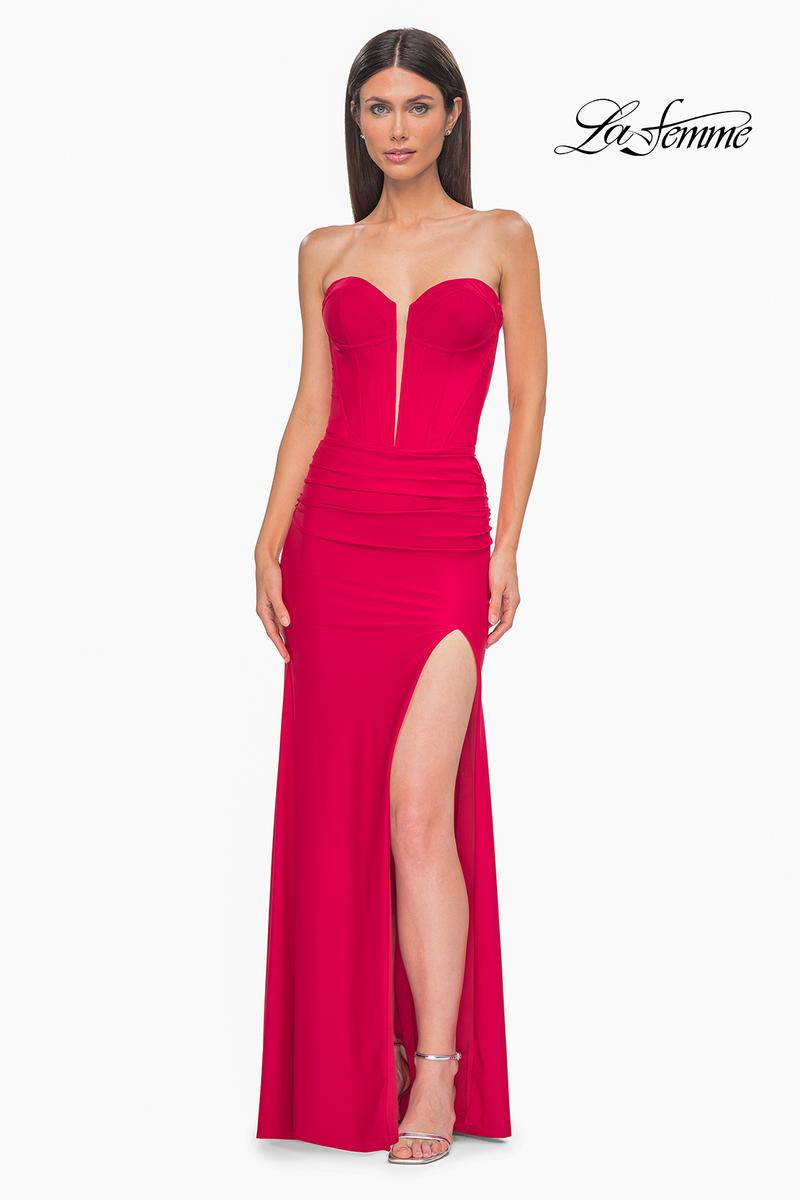 La Femme Dress 32941 - Red
