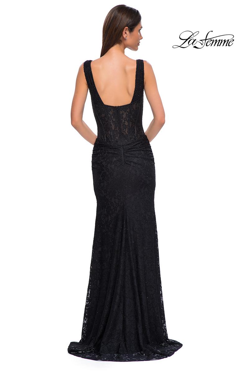 La Femme Dress 32943 - Black