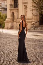 La Femme Dress 32943 - Black